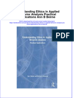 PDF Understanding Ethics in Applied Behavior Analysis Practical Applications Ann B Beirne Ebook Full Chapter