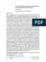 Efficacy of Exopolysaccharide (EPS) Producing Chromium Resistant Bacteria in The Removal of Chromium From Wastewater