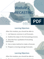 Forecasting