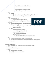 Chapter 1: Succession and Transfer Tax Transfer Taxes