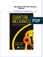 PDF Quantum Mechanics 6Th Rae Solution Manual Online Ebook Full Chapter