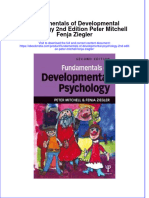 Fundamentals of Developmental Psychology 2Nd Edition Peter Mitchell Fenja Ziegler Online Ebook Texxtbook Full Chapter PDF