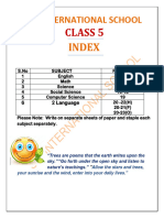 English Maths Science SST Computer SUMMER HA