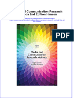 Media and Communication Research Methods 2Nd Edition Hansen Online Ebook Texxtbook Full Chapter PDF