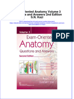 Documentupload - 405download Full Ebook of Exam Oriented Anatomy Volume 3 Questions and Answers 2Nd Edition S N Kazi Online PDF All Chapter