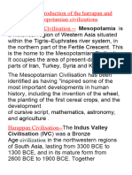 Comparative Study of The Harappan and Mesopotamian Civilisation