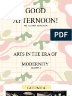 Unit 1 Lesson 3 - Arts in The Era of Modernity
