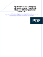 G20 Rising Powers in The Changing International Development Landscape Potentialities and Challenges Emel Parlar Dal Full Chapter PDF