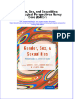 Gender Sex and Sexualities Psychological Perspectives Nancy Dess Editor Full Chapter PDF