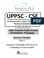 GS Paper 6 Economy Geography and Science Technology of Uttar Pradesh