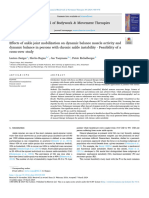 Effects of Ankle Joint Mobilization On Dynamic Balance Muscle