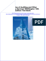 Principles of Auditing and Other Assurance Services Whittington 19th Edition Test Bank  download pdf full chapter