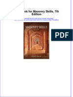 Test Bank for Masonry Skills, 7th Edition  download pdf full chapter