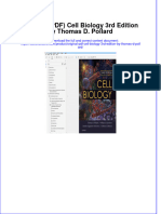 Ebook Download (Original PDF) Cell Biology 3rd Edition by Thomas D. Pollard All Chapter