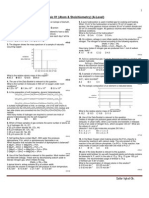 Topic 01 Stiochiometry and Mole As