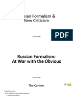 CT 7 New Criticism and Russian Formalism PDF