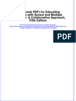 Full download (eTextbook PDF) for Educating Students with Severe and Multiple Disabilities: A Collaborative Approach, Fifth Edition file pdf all chapter on 2024