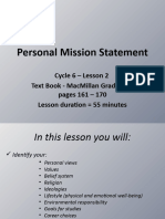 Personal Mission Statement