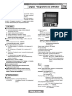 EC5900R - DIGITAL PROGRAMMER CONTROLLER - Specification Sheet