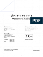 Alcon Infiniti - Operator's Manual