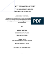 Management Accounting Assign - Miema