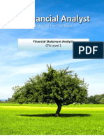 Financial Analyst CFA Study Notes: Financial Statement Analysis Level 1