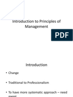 Introduction To Principles of Management