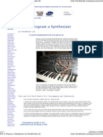 How To Program A Synthesizer by Tweak He Adz Lab