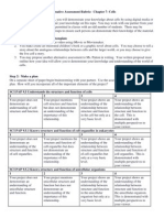 Cells Alternative Assessment Rubric