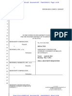 12-03-30 Microsoft Motion For Partial Summary Judgment Against Motorola