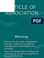 Articles of Association