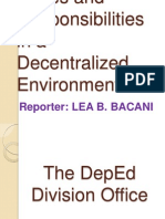 Duties and Responsibilities in A Decentralized Environment-Lea
