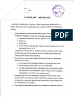 Complaint Affidavit Versus Jed Patrick Mabilog For Unexplained Wealth, Dishonesty, Perjury