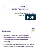 Unit 3: Human Resources: Nguyen Thu Huong Faculty of ESP FTU