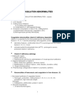 Acquired Coagulation Abnormalities