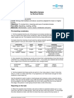 Exercise On Narrative Tenses