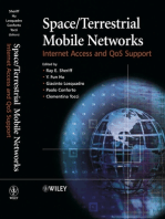Space/Terrestrial Mobile Networks: Internet Access and QoS Support
