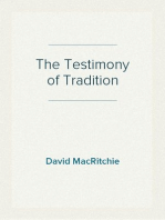 The Testimony of Tradition