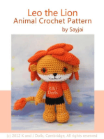 Leo the Lion Animal Crochet Pattern