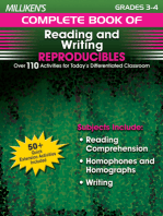 Milliken's Complete Book of Reading and Writing Reproducibles - Grades 3-4: Over 110 Activities for Today's Differentiated Classroom