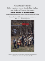 Mountain Feminist: Helen Matthews Lewis, Appalachian Studies, and the Long Women's Movement: An article from Southern Cultures 17:3, The Memory Issue