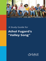 A Study Guide for Athol Fugard's "Valley Song"