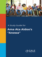 A Study Guide for Ama Ata Aidoo's "Anowa"