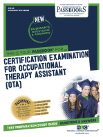 CERTIFICATION EXAMINATION FOR OCCUPATIONAL THERAPY ASSISTANT (OTA): Passbooks Study Guide