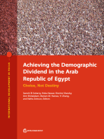 Achieving the Demographic Dividend in the Arab Republic of Egypt: Choice, Not Destiny