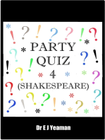 Party Quiz 4 (Shakespeare)