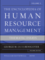 The Encyclopedia of Human Resource Management, Volume 3: Thematic Essays