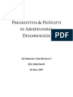 Paramattha and Pannatti in Abhidhamma Dhammavada - Huifeng