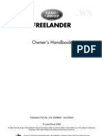 Land Rover Freelander Owners Manual 2003