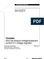 Data Sheet: Very Low Dropout Voltage/quiescent Current 5 V Voltage Regulator